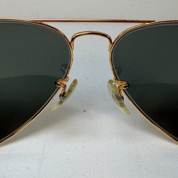 Authentic Vintage 80s RAY-BAN Gold Metal Aviator Sunglasses Small main image 11